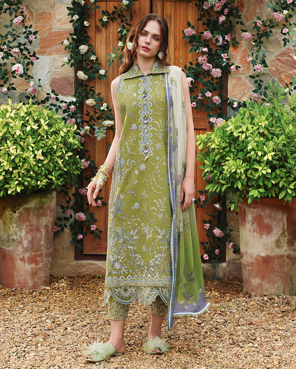 Mushq | The Secret Garden Lawn | Whispering Ivy - by Libasekhas UK - Registered Vendor of : Mushq - 100% Original Designer Dress