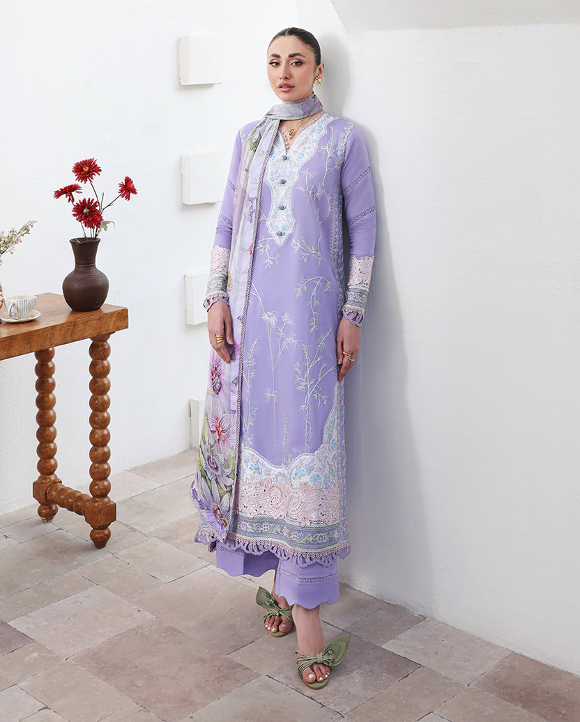 Roheenaz | Floral Reverie Luxury Lawn | Whispering Radiance - by Libasekhas UK - Registered Vendor of : Roheenaz - 100% Original Designer Dress
