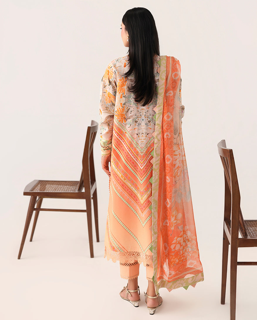 Roheenaz | Rosette Lawn | Whispering Wind - by Libasekhas UK - Registered Vendor of : Roheenaz - 100% Original Designer Dress