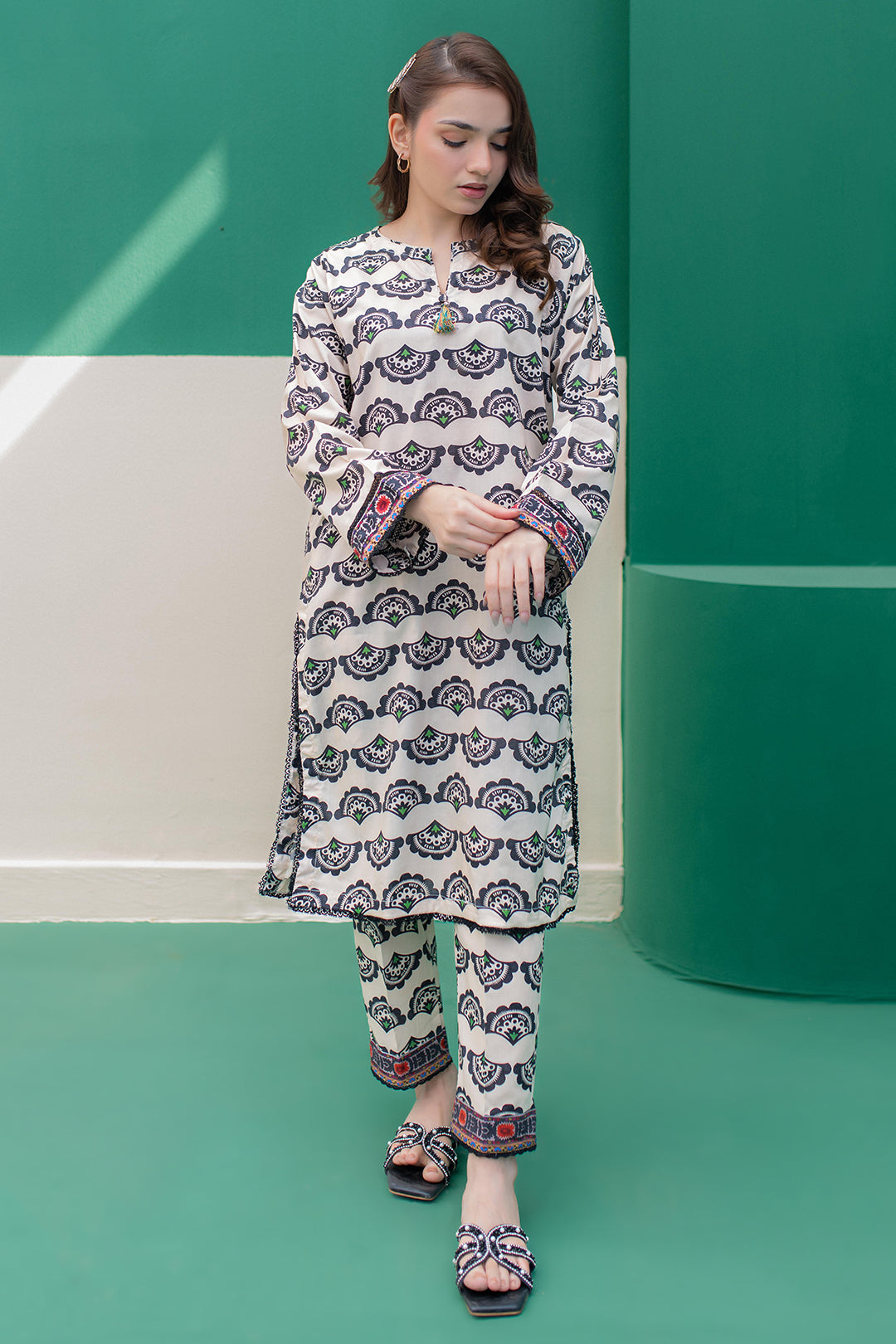 Zellbury | Summer Pret | Kurta Trouser - 2809 - by - Libasekhas UK - Registered Vendor of : Zellbury Women - 100% Original Designer Dresss