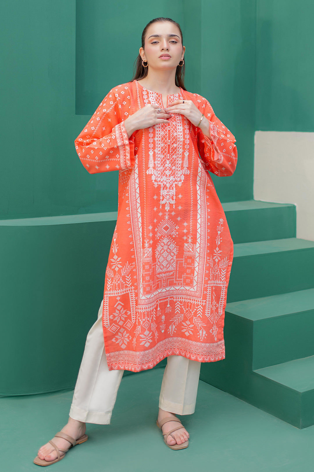 Zellbury | Winter Pret | Embroidered Kurta - 2970 - by - Libasekhas UK - Registered Vendor of : Zellbury Women - 100% Original Designer Dresss