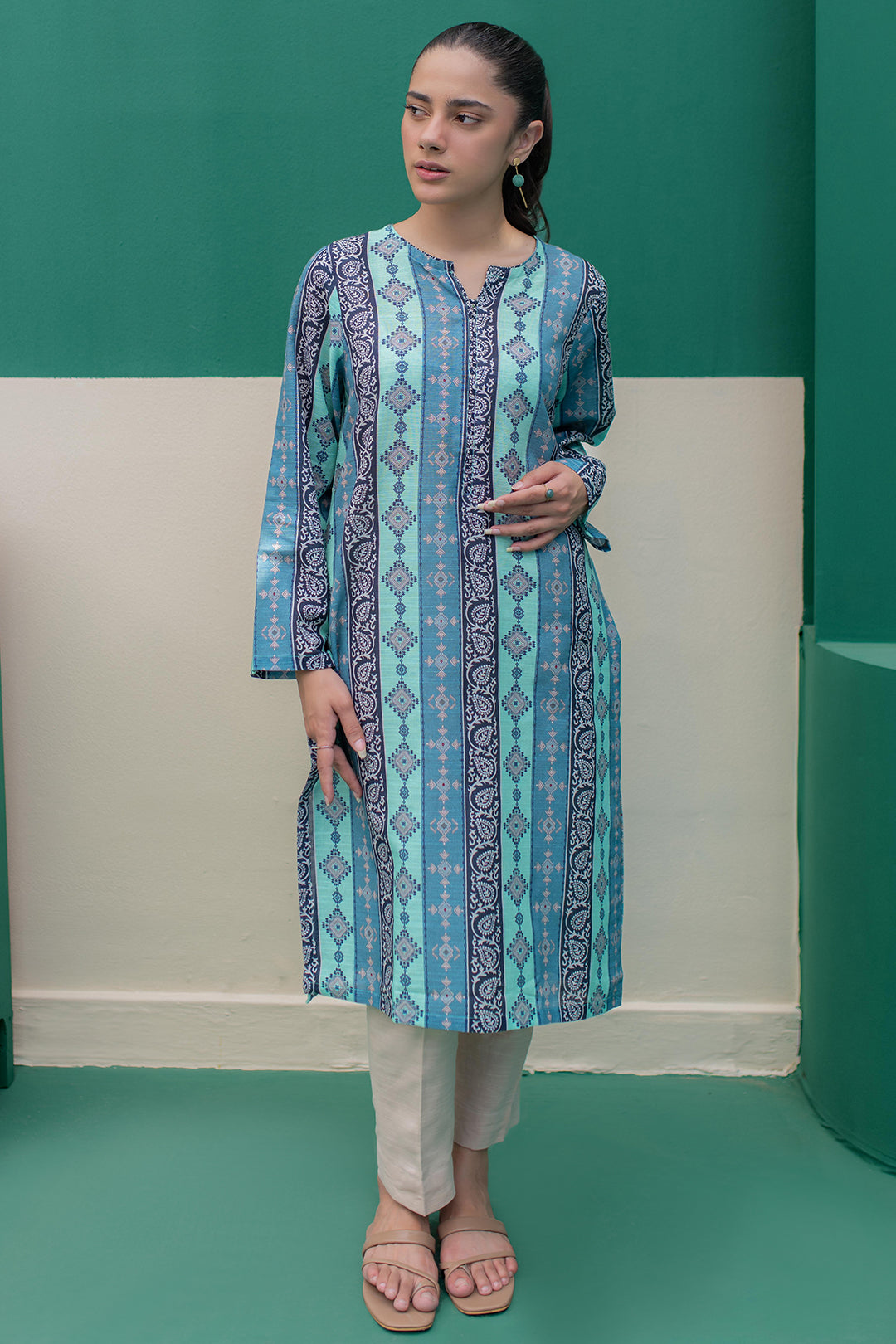 Zellbury | Winter Pret | Kurta - 3045 - by - Libasekhas UK - Registered Vendor of : Zellbury Women - 100% Original Designer Dresss