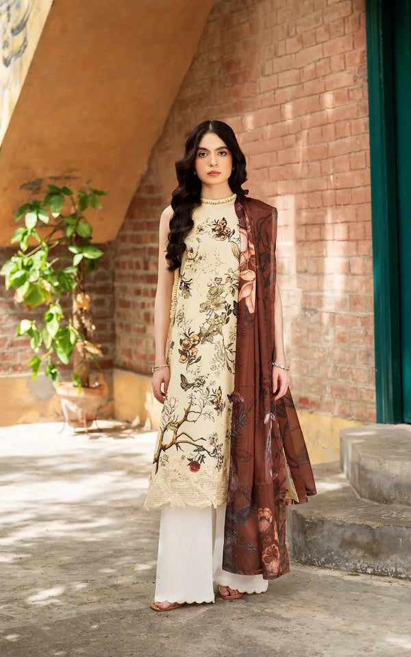 Asifa and Nabeel | Yakin Summer 25 | Meadow Bloom-(YKL25-01) - by - Libasekhas UK - Registered Vendor of : Asifa and Nabeel - 100% Original Designer Dresss