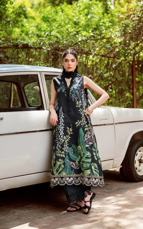 Asifa and Nabeel | Yakin Summer 25 | Secret Botanica-(YKL25-05) - by - Libasekhas UK - Registered Vendor of : Asifa and Nabeel - 100% Original Designer Dresss