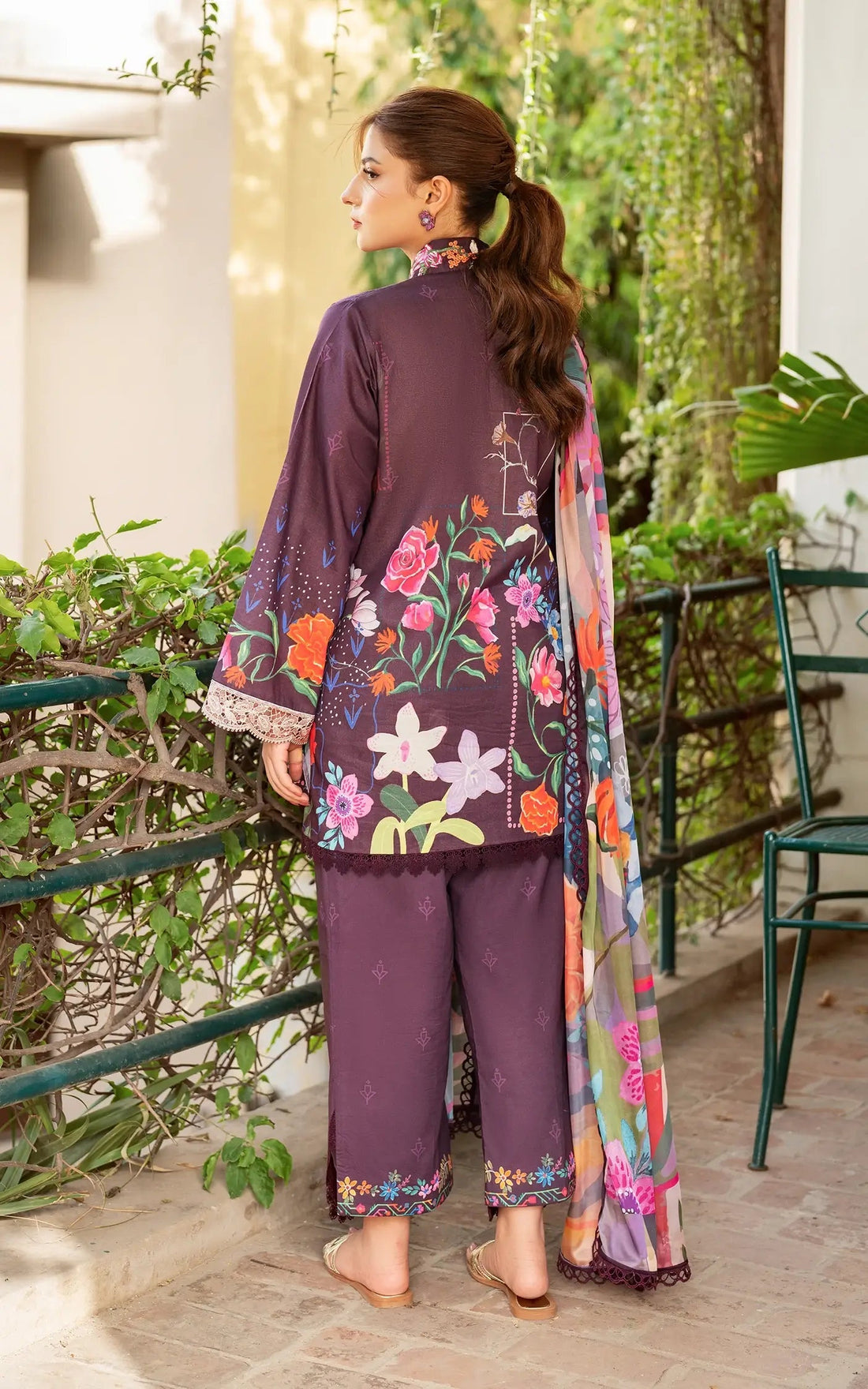 Asifa and Nabeel | Yakin Summer 25 | Whimsical Flora-(YKL25-12) - by - Libasekhas UK - Registered Vendor of : Asifa and Nabeel - 100% Original Designer Dresss