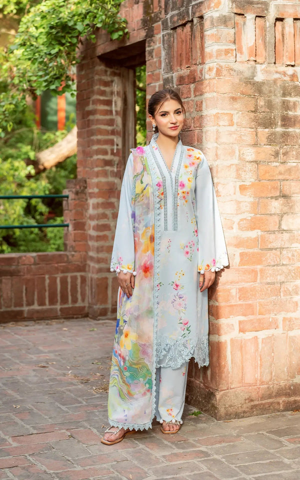 Asifa and Nabeel | Yakin Summer 25 | Whisper of Spring-(YKL25-14) - by - Libasekhas UK - Registered Vendor of : Asifa and Nabeel - 100% Original Designer Dresss