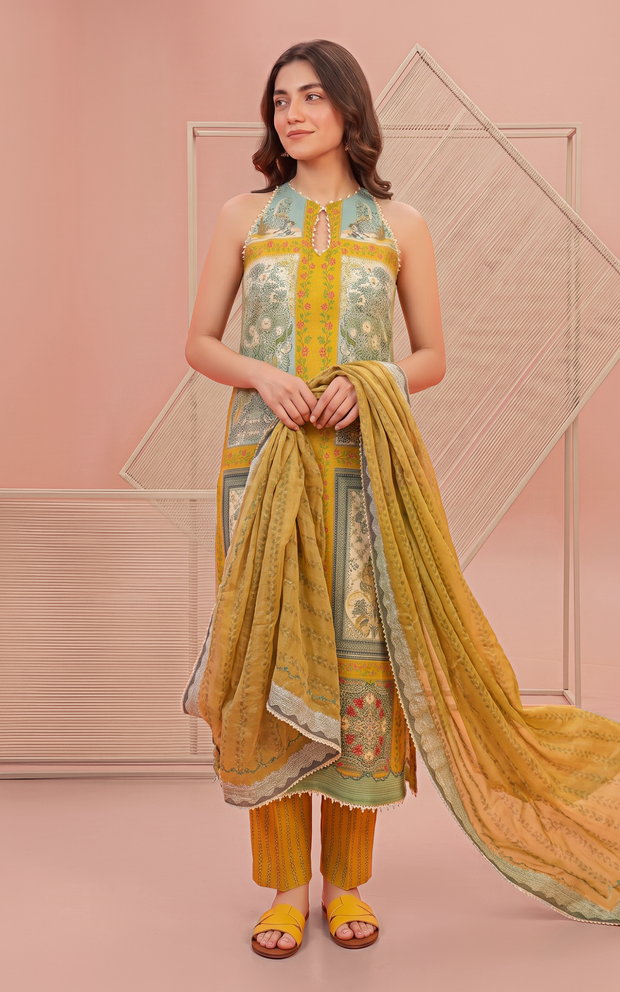 Asifa and Nabeel | Yakin 26 | Daffodil (YKL26-09) - by Libasekhas UK - Registered Vendor of : Asifa and Nabeel - 100% Original Designer Dress