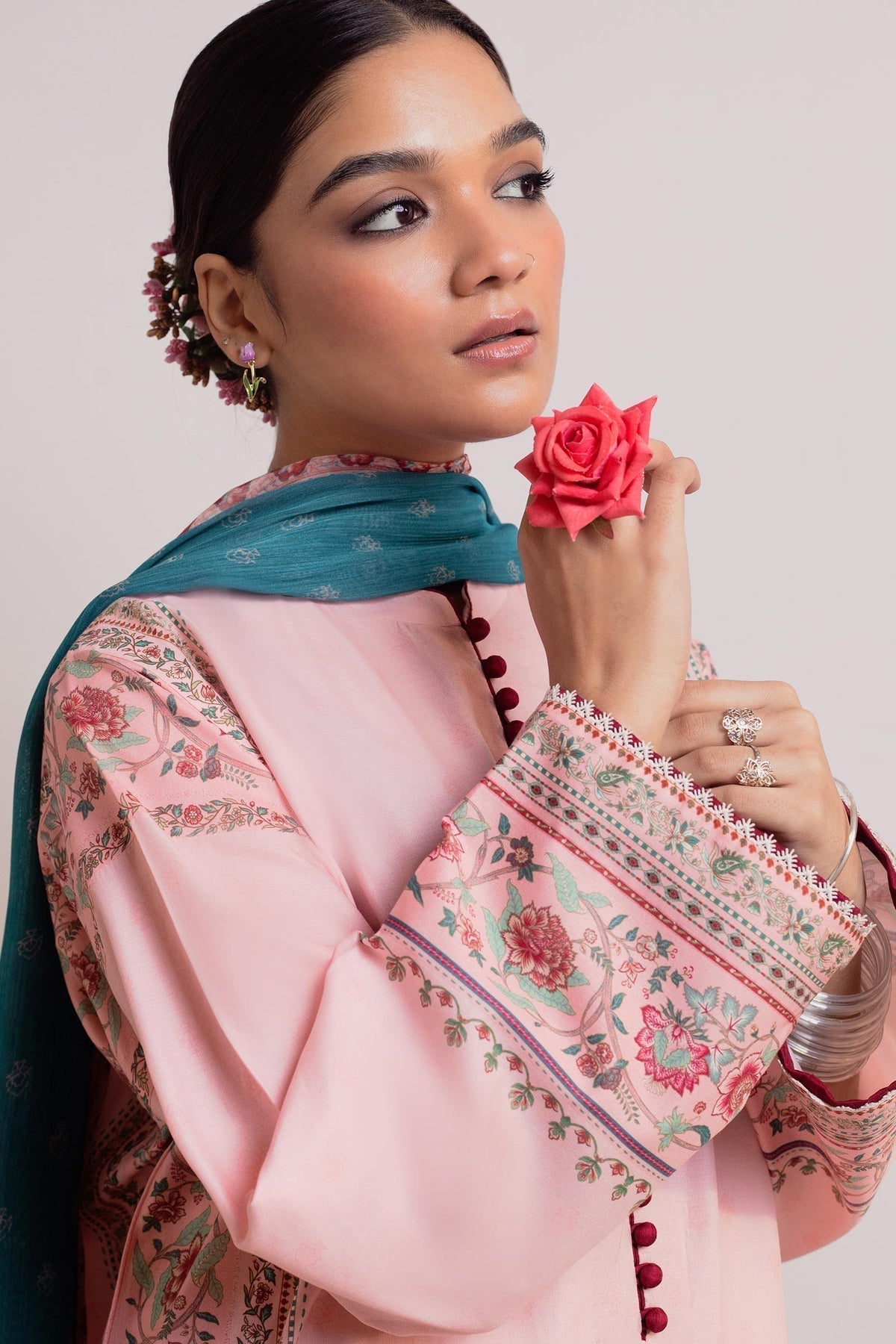 Zara Shahjahan | Coco Prints 24 | GULABI-D3 - by - Libasekhas UK - Registered Vendor of : Zara Shahjahan - 100% Original Designer Dresss