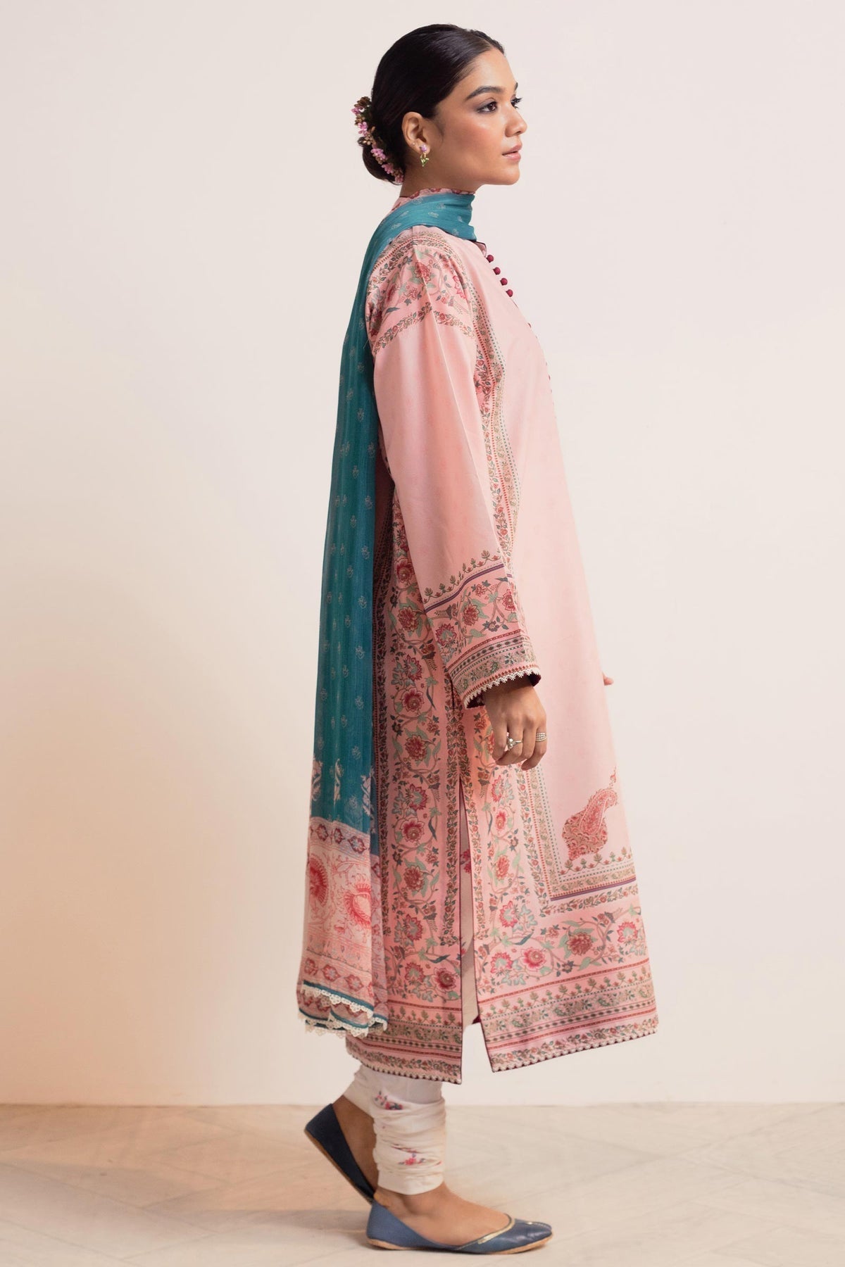 Zara Shahjahan | Coco Prints 24 | GULABI-D3 - by - Libasekhas UK - Registered Vendor of : Zara Shahjahan - 100% Original Designer Dresss