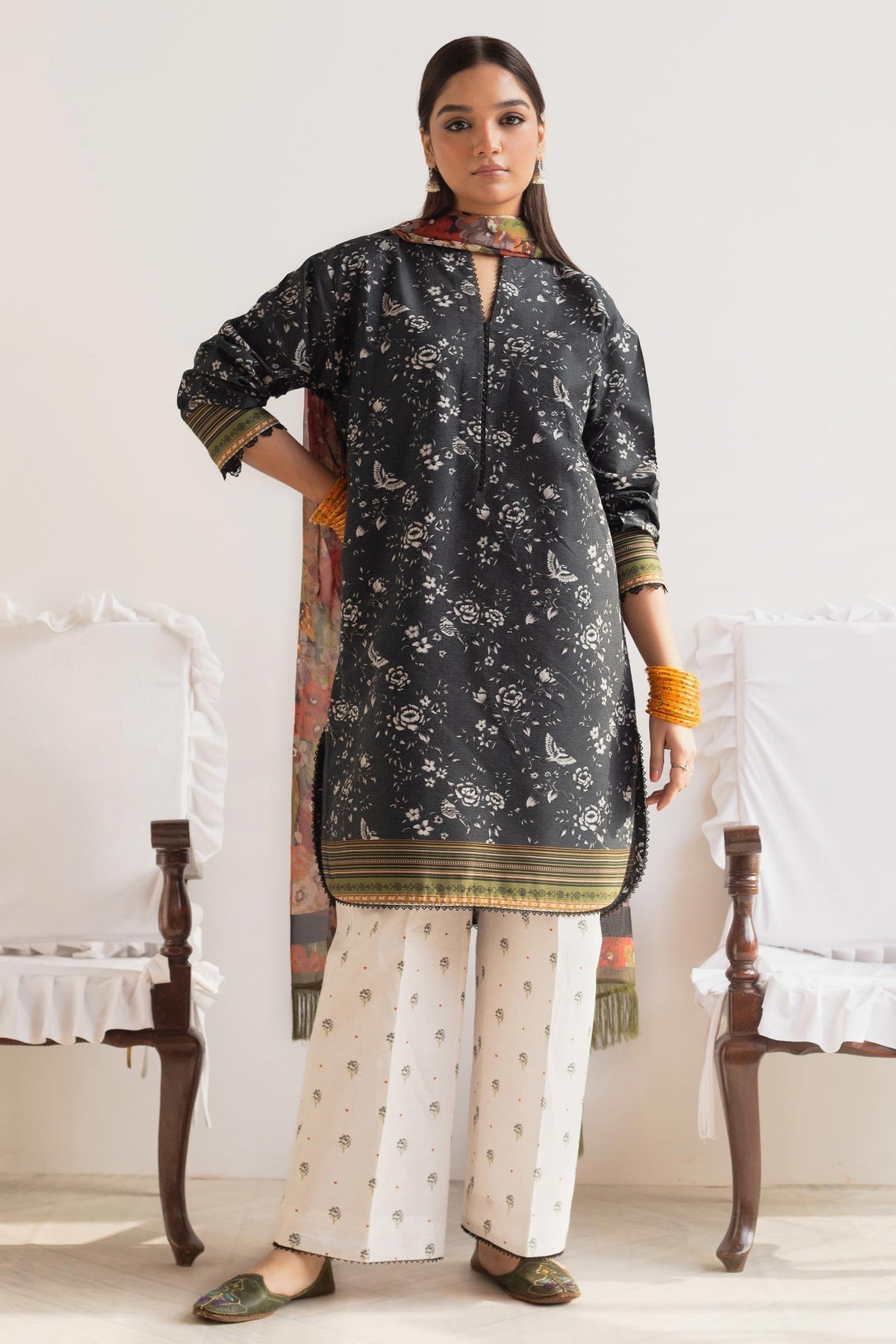Zara Shahjahan | Coco Prints 24 | AFSANA-D7 - by - Libasekhas UK - Registered Vendor of : Zara Shahjahan - 100% Original Designer Dresss