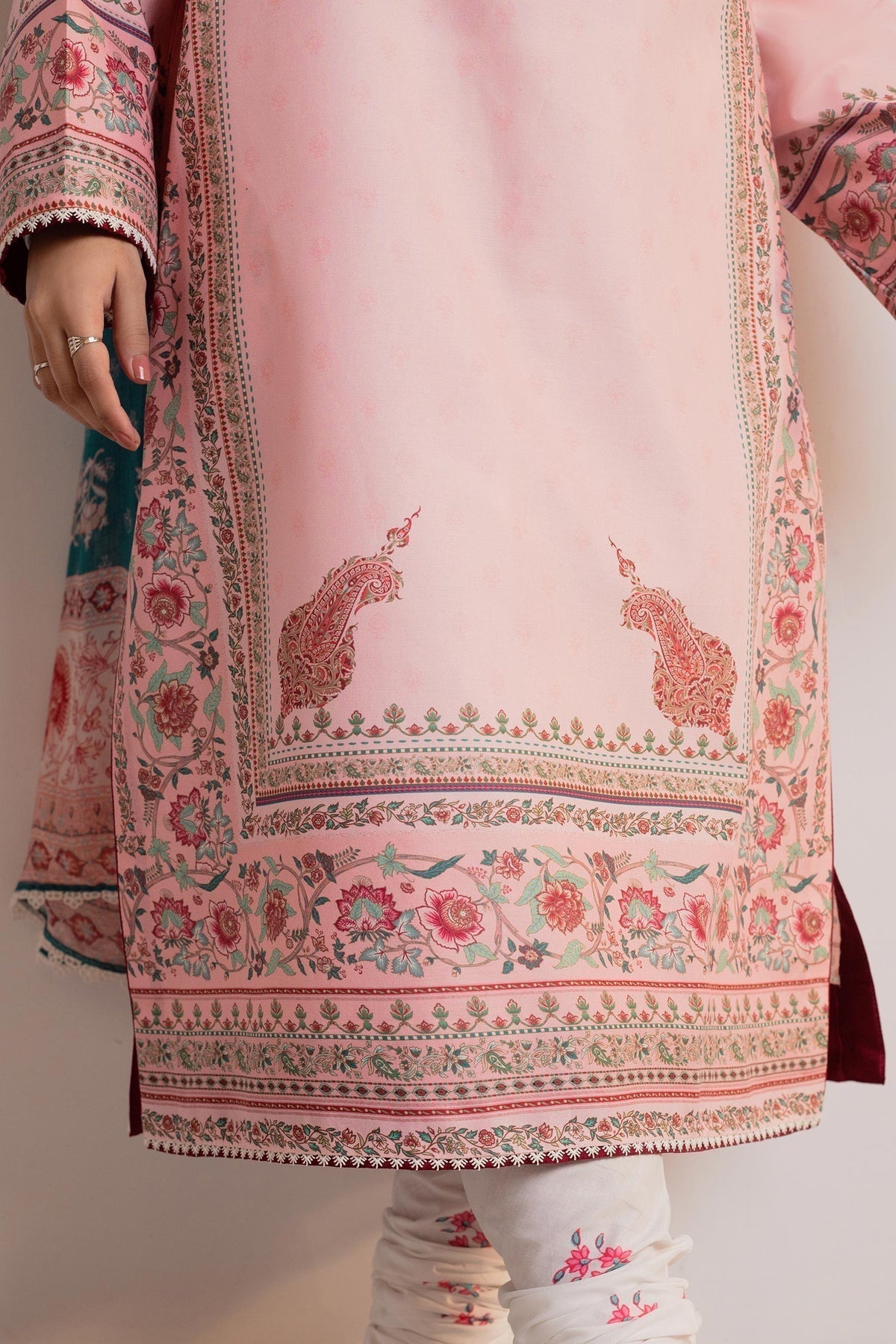 Zara Shahjahan | Coco Prints 24 | GULABI-D3 - by - Libasekhas UK - Registered Vendor of : Zara Shahjahan - 100% Original Designer Dresss
