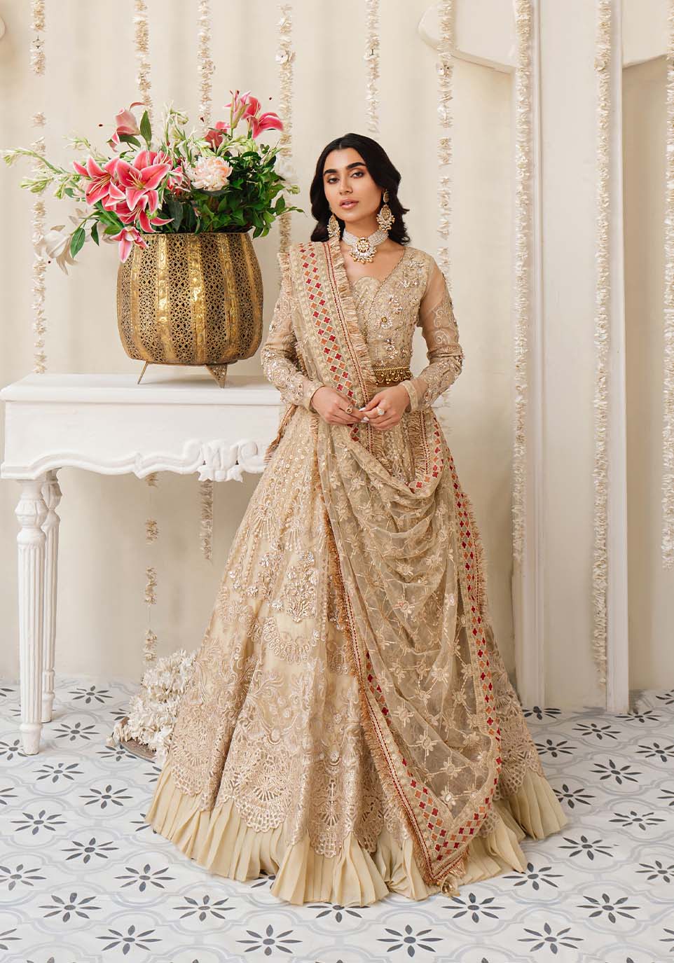 Zarqash | Rubaai Wedding Festive 23 | Deya - by - Libasekhas UK - Registered Vendor of : Zarqash - 100% Original Designer Dresss