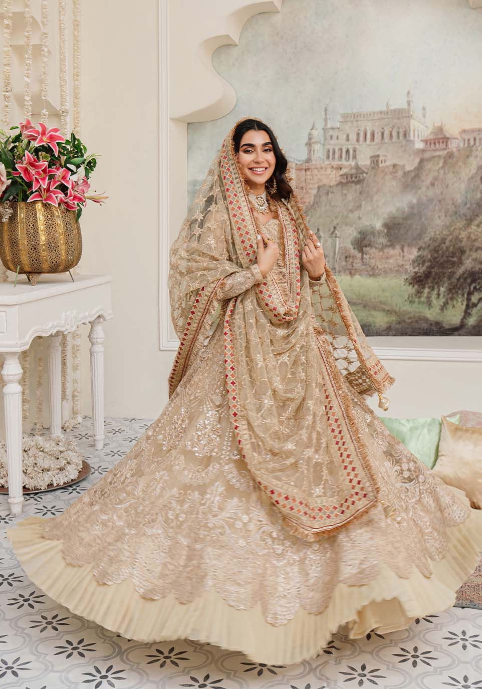 Zarqash | Rubaai Wedding Festive 23 | Deya - by - Libasekhas UK - Registered Vendor of : Zarqash - 100% Original Designer Dresss