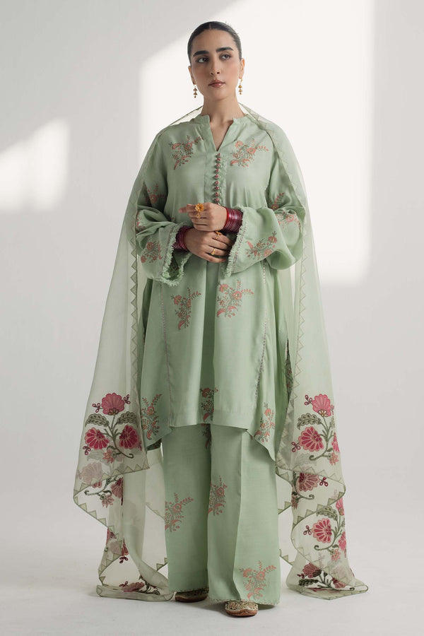 Zara Shahjahan | Handcrafted Suits | ZHC-047 - by - Libasekhas UK - Registered Vendor of : Zara Shahjahan - 100% Original Designer Dresss