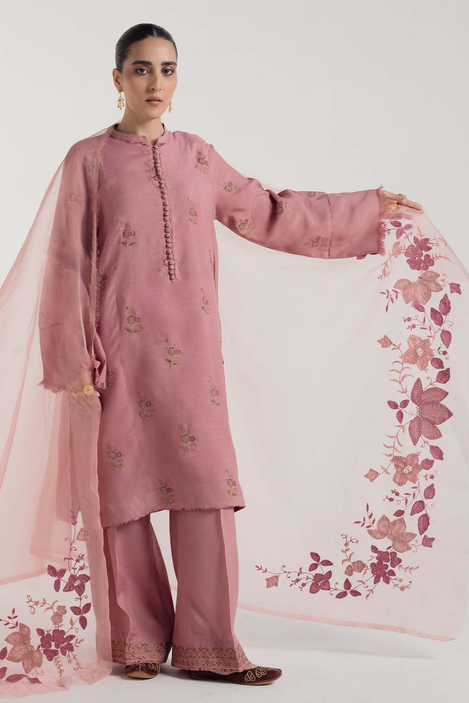 Zara Shahjahan | Handcrafted Suits | ZHC-050 - by - Libasekhas UK - Registered Vendor of : Zara Shahjahan - 100% Original Designer Dresss