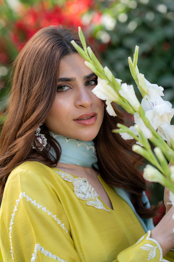 Wahaj M Khan | Pari Collection | Yellow Sheesha Pari Outfit