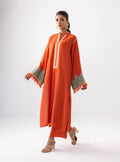 Zainab Chottani | Aara Casual Pret | Pumpkin Opal - by - Libasekhas UK - Registered Vendor of : Zainab Chottani - 100% Original Designer Dresss