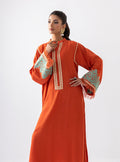 Zainab Chottani | Aara Casual Pret | Pumpkin Opal - by - Libasekhas UK - Registered Vendor of : Zainab Chottani - 100% Original Designer Dresss