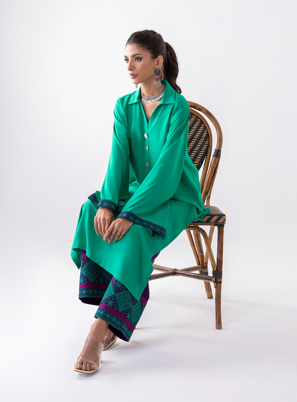 Zainab Chottani | Aara Casual Pret |  Serene Bloom - by - Libasekhas UK - Registered Vendor of : Zainab Chottani - 100% Original Designer Dresss