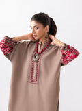 Zainab Chottani | Aara Casual Pret |  Sandy Beige - by - Libasekhas UK - Registered Vendor of : Zainab Chottani - 100% Original Designer Dresss