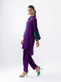 Zainab Chottani | Aara Casual Pret |  Blushing Plum - by - Libasekhas UK - Registered Vendor of : Zainab Chottani - 100% Original Designer Dresss