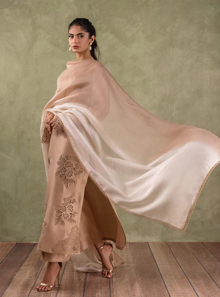 Zainab Chottani | Eid Edit 24 | Coral Champagne - by - Libasekhas UK - Registered Vendor of : Zainab Chottani - 100% Original Designer Dresss
