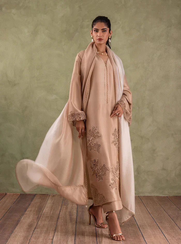 Zainab Chottani | Eid Edit 24 | Coral Champagne - by - Libasekhas UK - Registered Vendor of : Zainab Chottani - 100% Original Designer Dresss