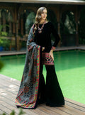 Zainab Chottani | Makhmal Luxe Pret | Zulmat - by - Libasekhas UK - Registered Vendor of : Zainab Chottani - 100% Original Designer Dresss