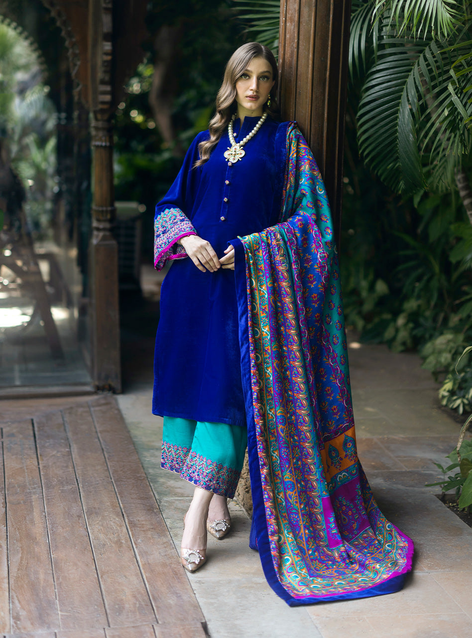 Zainab Chottani | Makhmal Luxe Pret | Shafaq - by - Libasekhas UK - Registered Vendor of : Zainab Chottani - 100% Original Designer Dresss