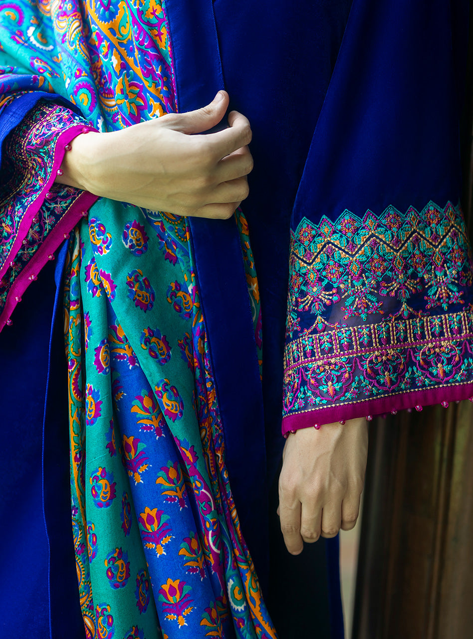 Zainab Chottani | Makhmal Luxe Pret | Shafaq - by - Libasekhas UK - Registered Vendor of : Zainab Chottani - 100% Original Designer Dresss