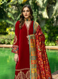 Zainab Chottani | Makhmal Luxe Pret | Ghermez - by - Libasekhas UK - Registered Vendor of : Zainab Chottani - 100% Original Designer Dresss