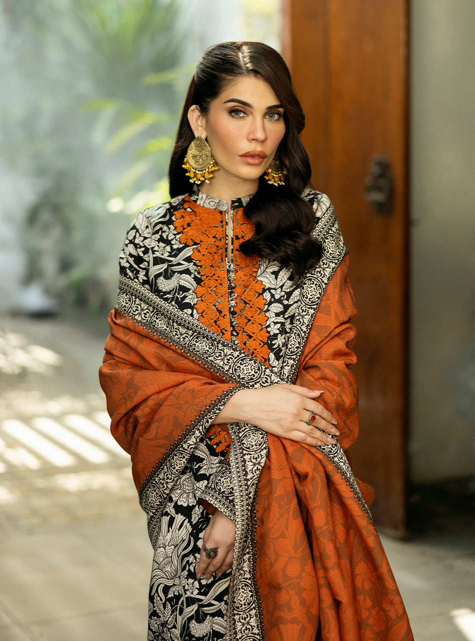 Zainab Chottani | Winter Shawls 24 | Mysha - by - Libasekhas UK - Registered Vendor of : Zainab Chottani - 100% Original Designer Dresss