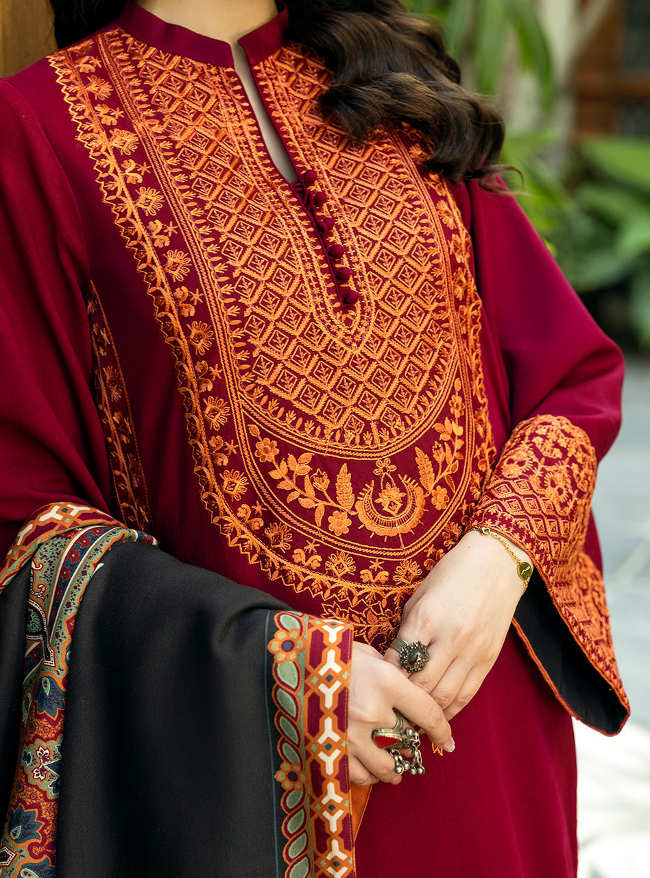 Zainab Chottani | Winter Shawls 24 |  Sila - by - Libasekhas UK - Registered Vendor of : Zainab Chottani - 100% Original Designer Dresss