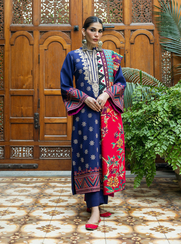Zainab Chottani | Winter Shawls 24 |Maya - by - Libasekhas UK - Registered Vendor of : Zainab Chottani - 100% Original Designer Dresss