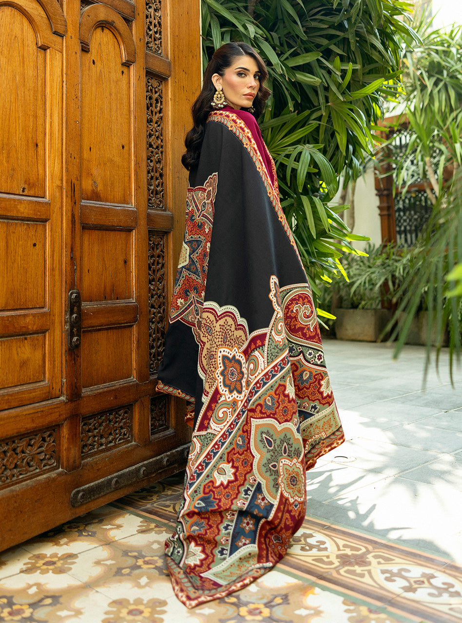 Zainab Chottani | Winter Shawls 24 |  Sila - by - Libasekhas UK - Registered Vendor of : Zainab Chottani - 100% Original Designer Dresss