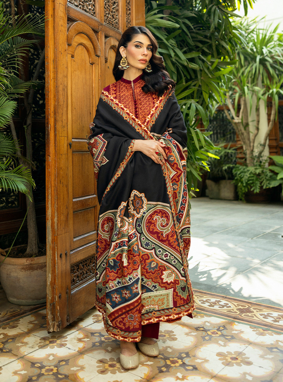 Zainab Chottani | Winter Shawls 24 |  Sila - by - Libasekhas UK - Registered Vendor of : Zainab Chottani - 100% Original Designer Dresss