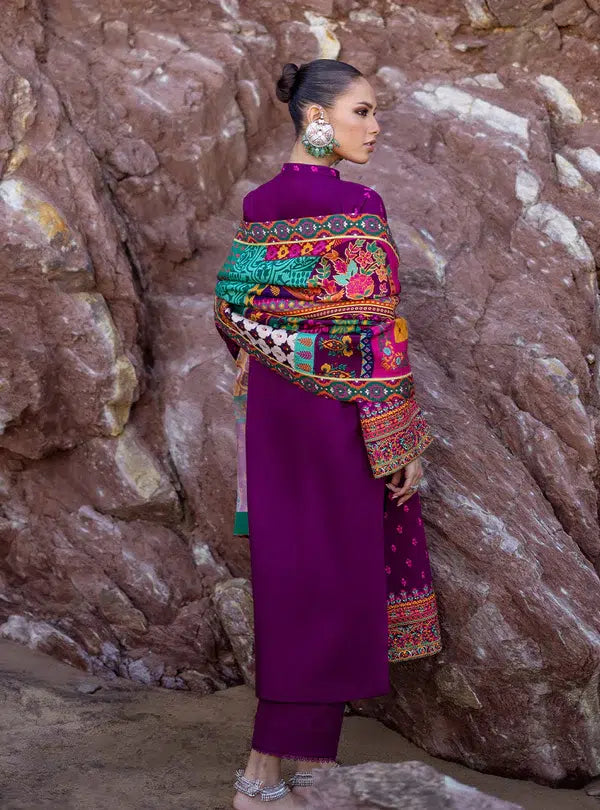 Zainab Chottani | Winter Shawls | Gul - by - Libasekhas UK - Registered Vendor of : Zainab Chottani - 100% Original Designer Dresss