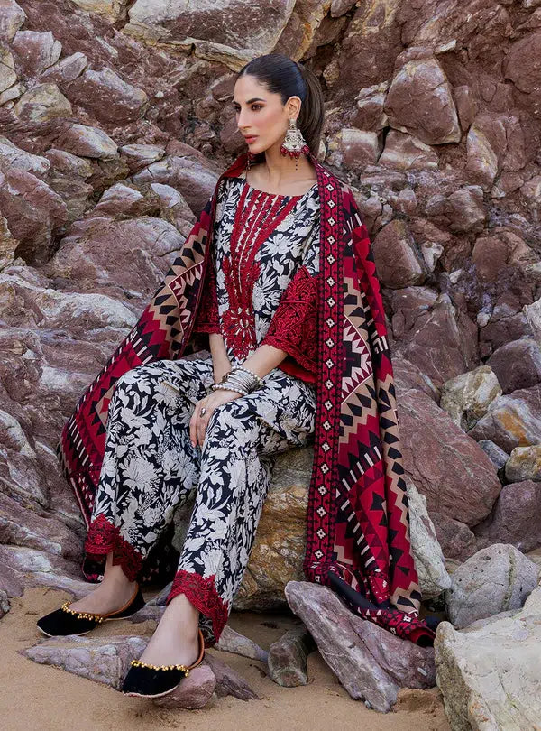 Zainab Chottani | Winter Shawls | Asna - by - Libasekhas UK - Registered Vendor of : Zainab Chottani - 100% Original Designer Dresss