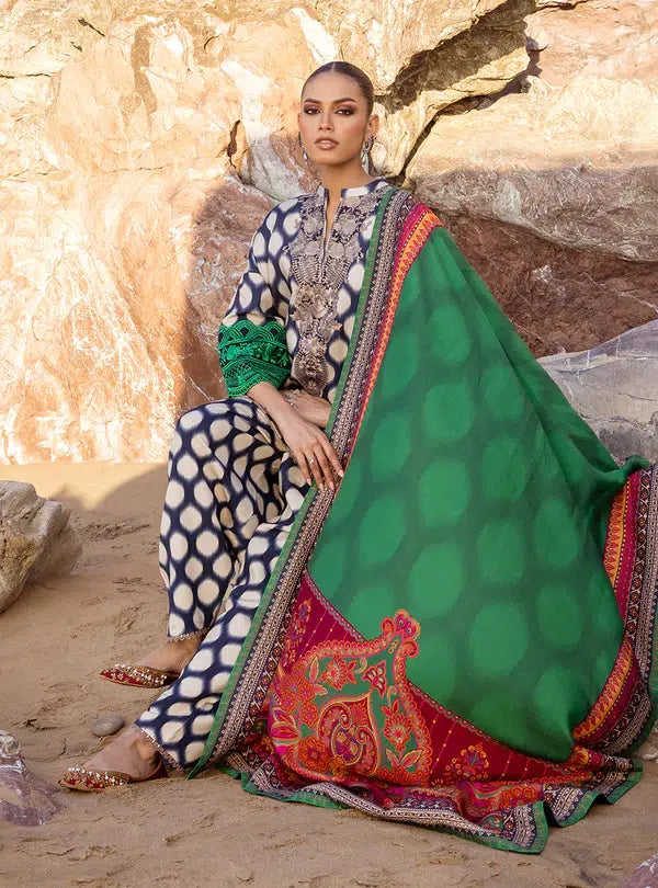 Zainab Chottani | Winter Shawls | Kiara - by - Libasekhas UK - Registered Vendor of : Zainab Chottani - 100% Original Designer Dresss