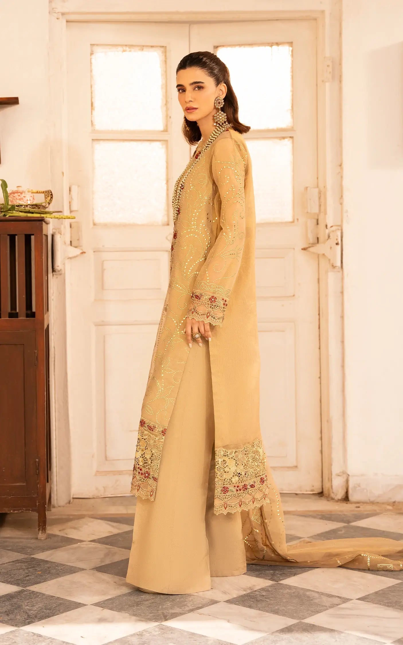 Asifa and Nabeel | Sunehri Eid 25 | Zareen-(SEF25-06) - Ladies Clothes -  Libasekhas