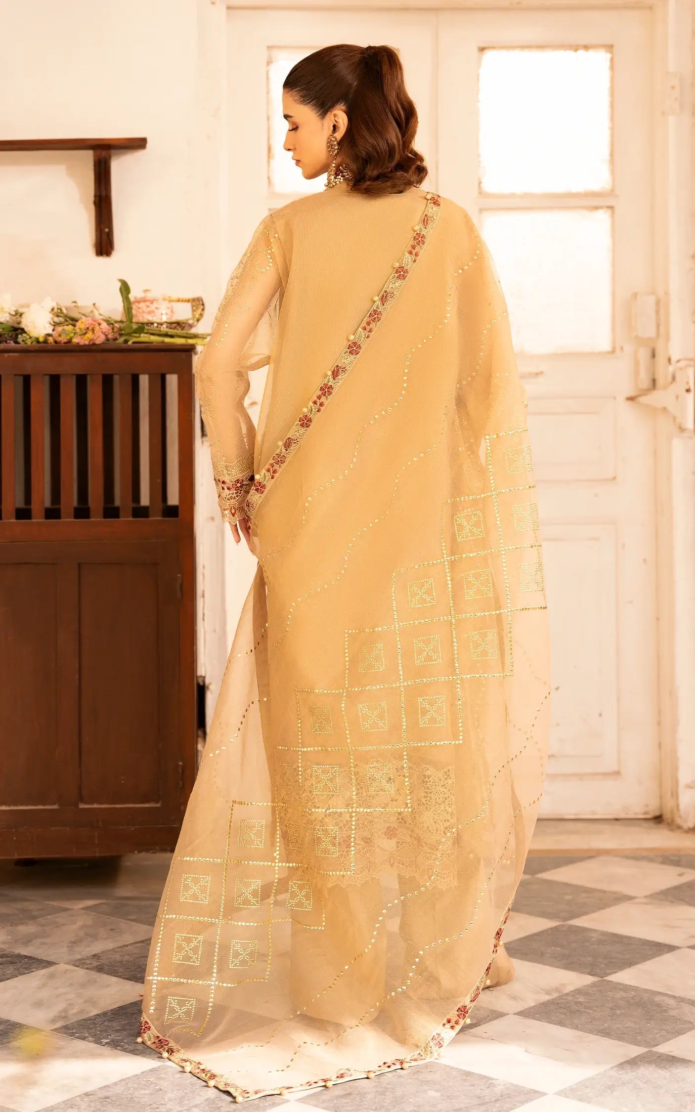 Asifa and Nabeel | Sunehri Eid 25 | Zareen-(SEF25-06) - Ladies Clothes -  Libasekhas