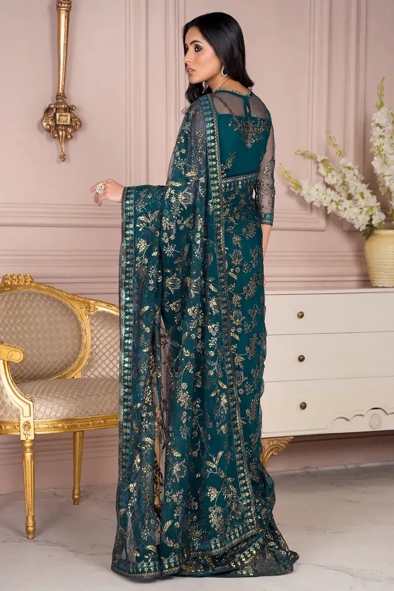 Zarif | Afreen Formals | ZA 01 EVERGREEN - by - Libasekhas UK - Registered Vendor of : Zarif - 100% Original Designer Dresss