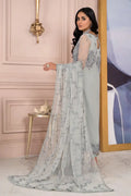 Zarif | Afreen Formals | ZA 02 STEEL GREY - by - Libasekhas UK - Registered Vendor of : Zarif - 100% Original Designer Dresss