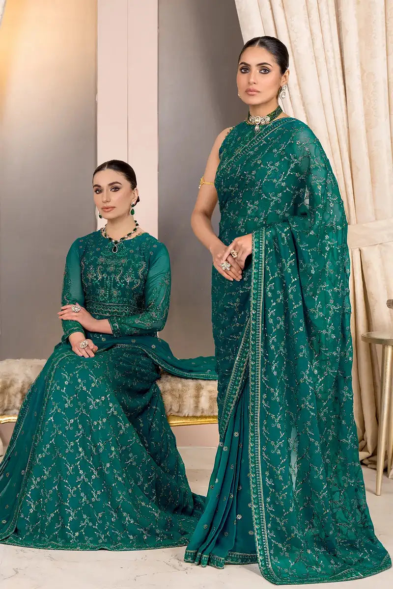 Zarif | Afreen Formals | ZA 07 TROPICAL - by - Libasekhas UK - Registered Vendor of : Zarif - 100% Original Designer Dresss