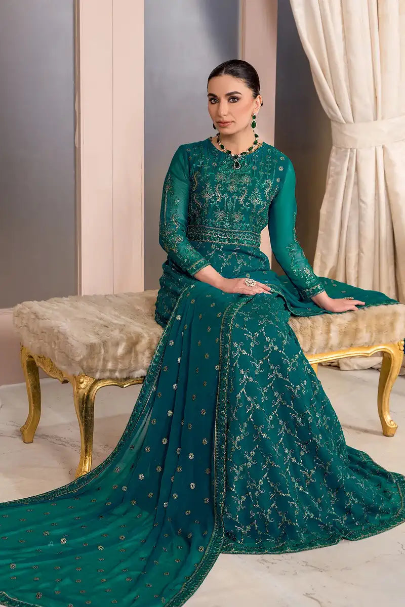 Zarif | Afreen Formals | ZA 07 TROPICAL - by - Libasekhas UK - Registered Vendor of : Zarif - 100% Original Designer Dresss
