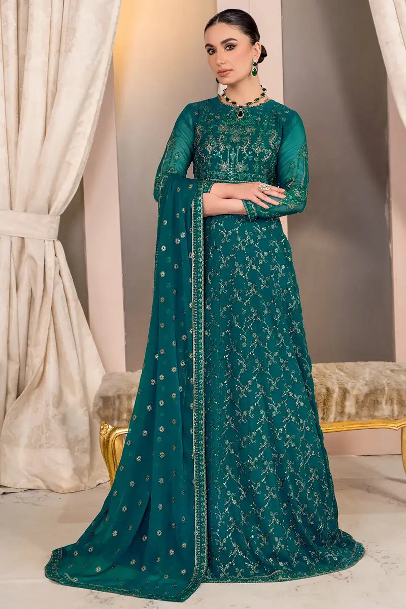 Zarif | Afreen Formals | ZA 07 TROPICAL - by - Libasekhas UK - Registered Vendor of : Zarif - 100% Original Designer Dresss