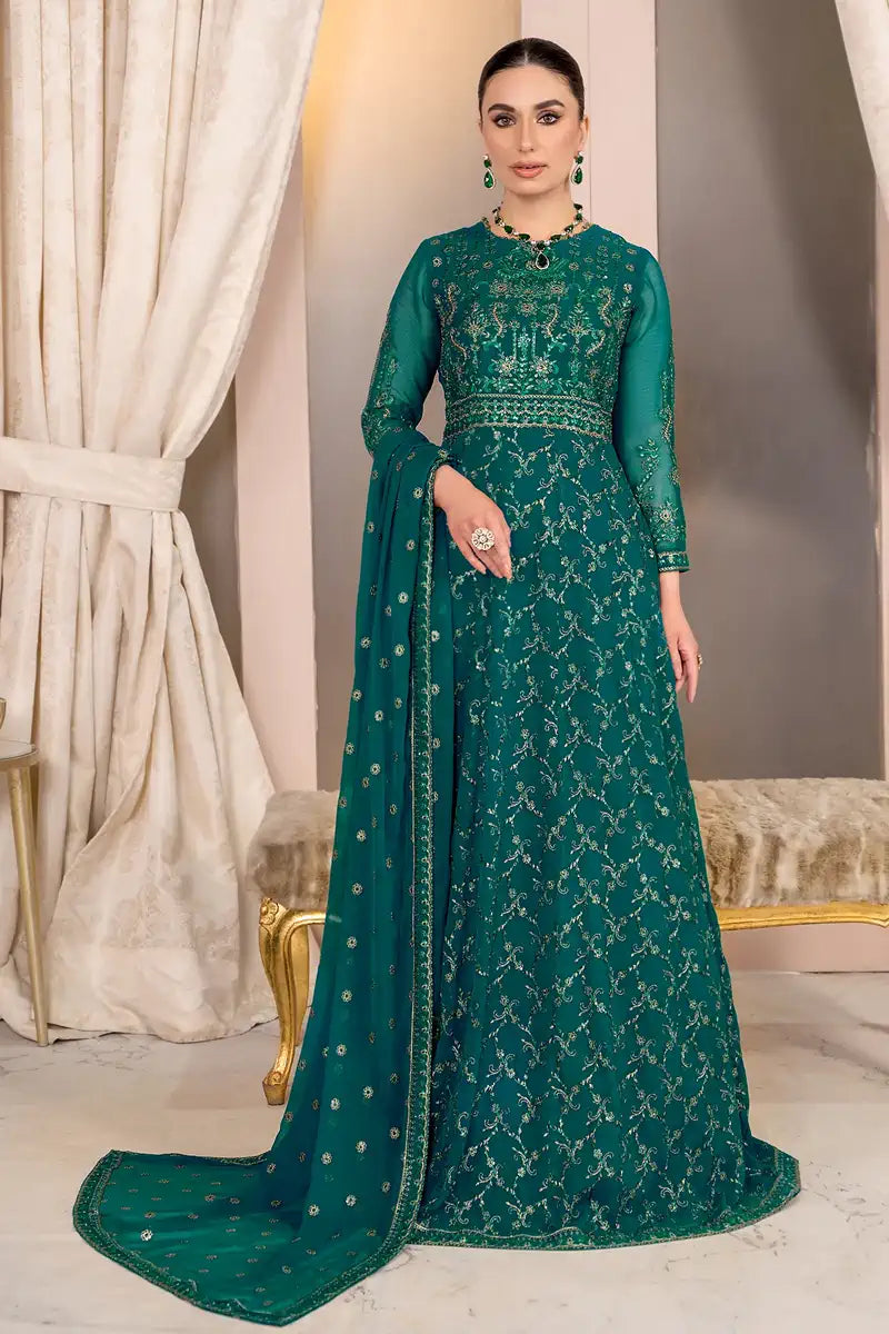 Zarif | Afreen Formals | ZA 07 TROPICAL - by - Libasekhas UK - Registered Vendor of : Zarif - 100% Original Designer Dresss