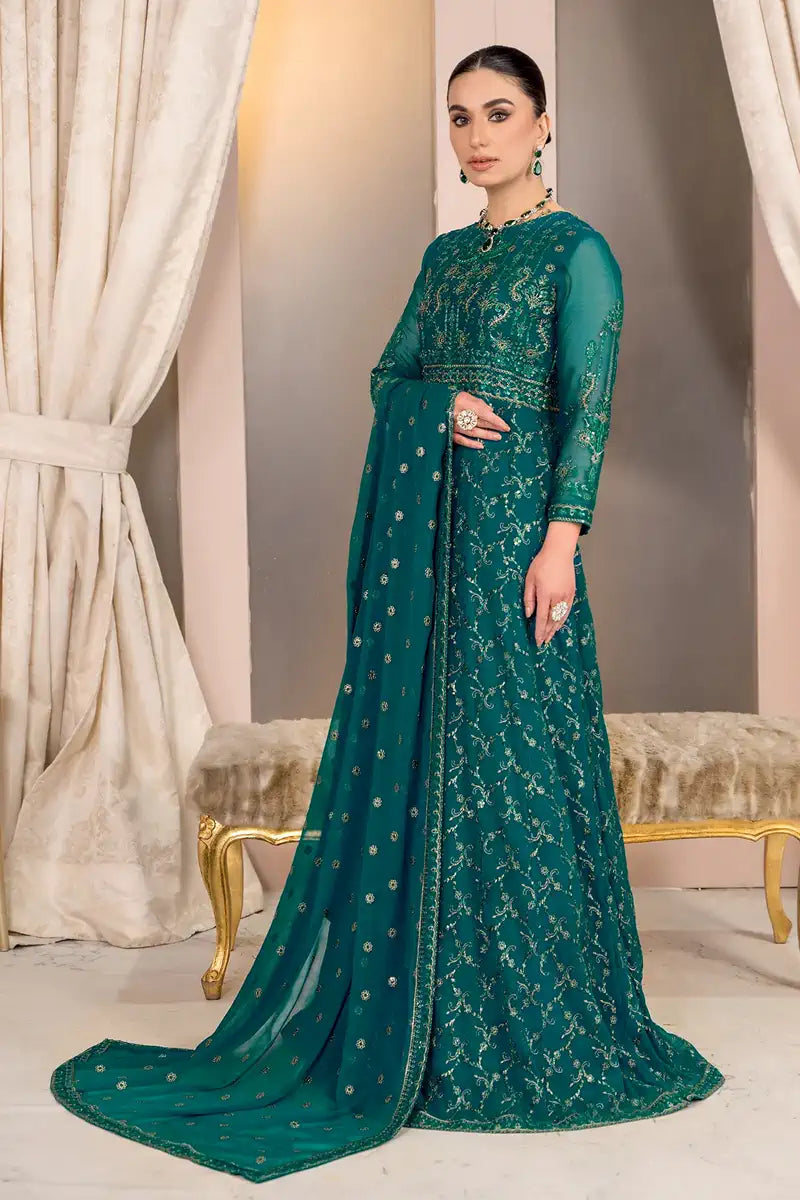 Zarif | Afreen Formals | ZA 07 TROPICAL - by - Libasekhas UK - Registered Vendor of : Zarif - 100% Original Designer Dresss