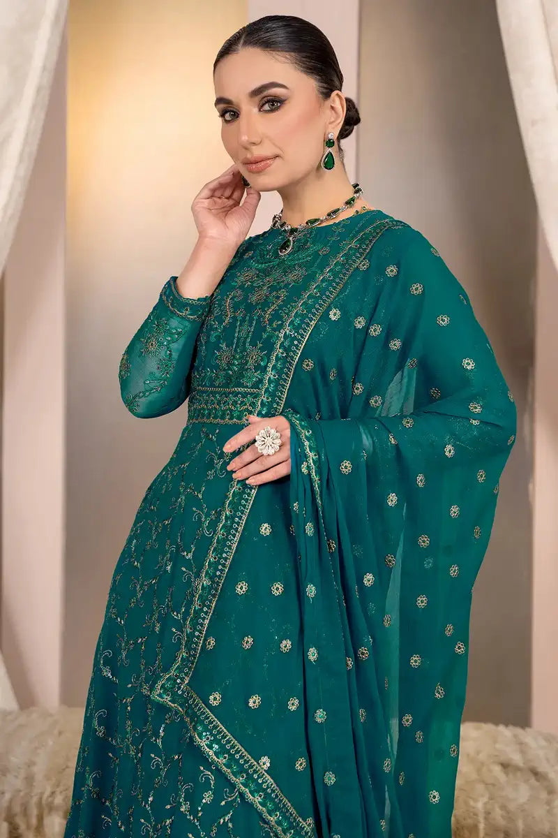 Zarif | Afreen Formals | ZA 07 TROPICAL - by - Libasekhas UK - Registered Vendor of : Zarif - 100% Original Designer Dresss