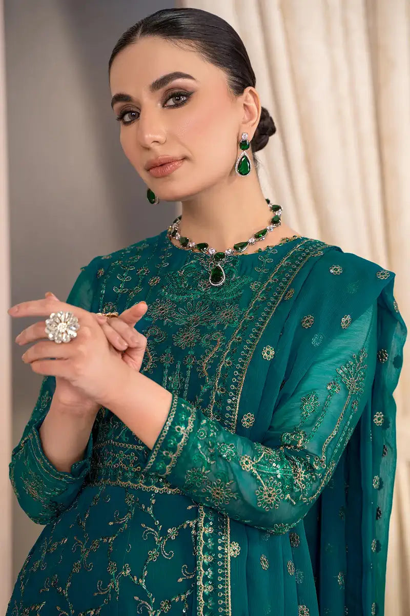 Zarif | Afreen Formals | ZA 07 TROPICAL - by - Libasekhas UK - Registered Vendor of : Zarif - 100% Original Designer Dresss